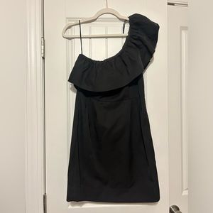 Black One Shoulder Ruffle Karlie Size M